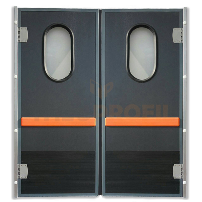 Double-insulating swinging door with Rail Passage - Inc. INOX Door