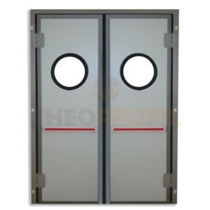 Double-insulating swinging door