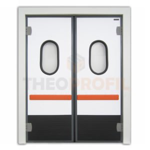 Double-insulating swinging door - Inc. PVC Door Frame