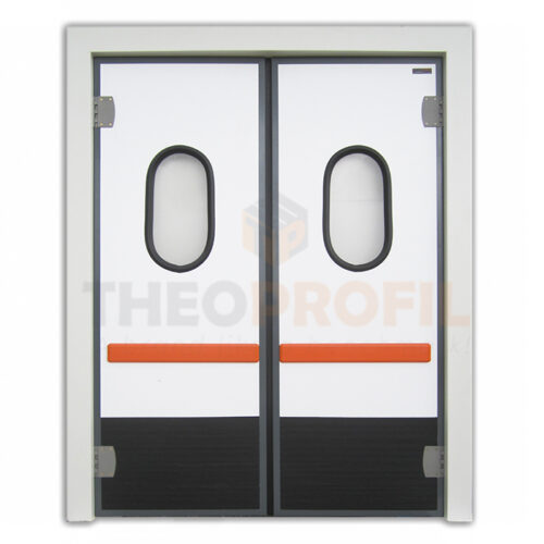 Double-insulating swinging door - Inc. PVC Door Frame