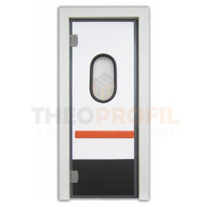 Semi-insulating swinging door - Inc. PVC Door Frame